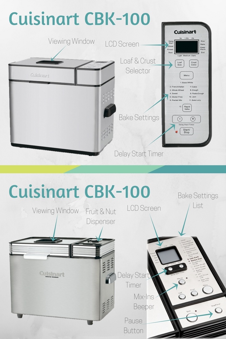 cuisinart bread maker cbk 100 vs 200