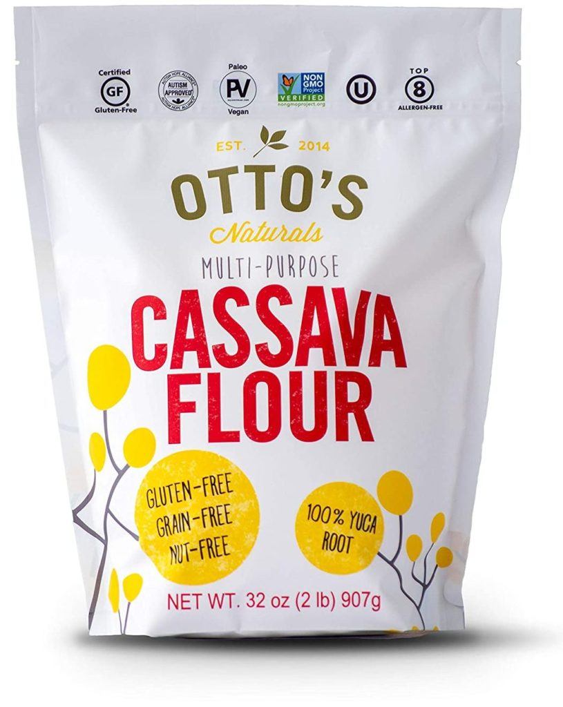 ottos naturals cassava flour isolated on white background
